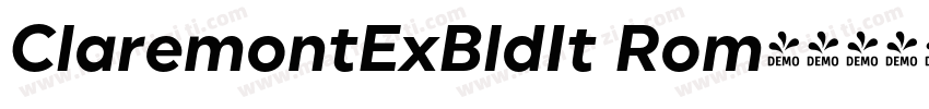 ClaremontExBldIt Rom字体转换